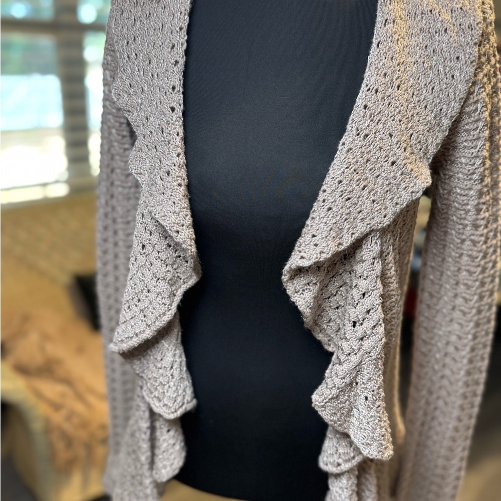 INC International Concepts Metallic Gray Sweater
